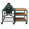 Big Green Egg Modular Outdoor Workspace Compleet Systeem Wood-Wood-Wood Incl. Medium Barbecue -Keuken Grill Winkel 2019 egg frame m expansion frame wood wood wood