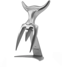 Tridens Vleesvork En Houder Geborsteld Rvs