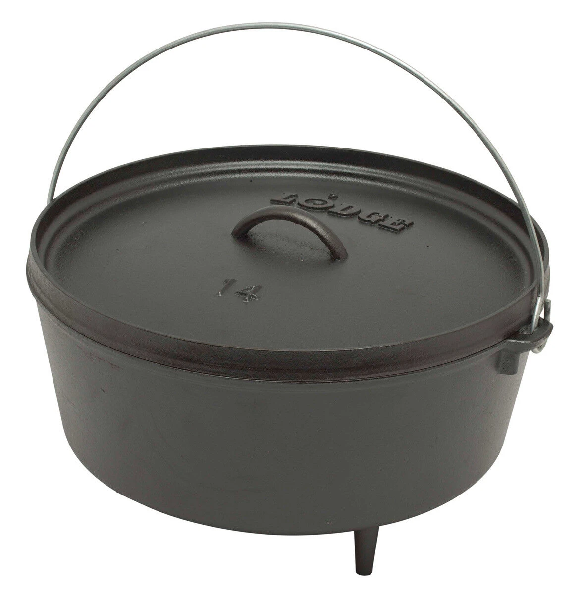 Lodge Logic Deep Camp Dutch Oven ø 35,5 cm gietijzer zwart Lodge Logic Deep Camp Dutch Oven ø 35,5 Cm Gietijzer Zwart -Keuken Grill Winkel 4006 59231 1