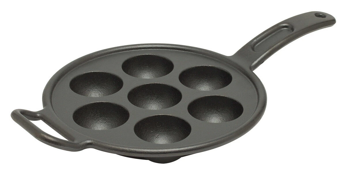 Lodge Pro-logic aebleskiverpan ø 23 cm gietijzer zwart Lodge Pro-logic Aebleskiverpan ø 23 Cm Gietijzer Zwart -Keuken Grill Winkel 9807 57867 1