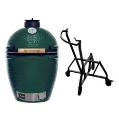 Big Green Egg Medium Barbecue ø 38 Cm Keramiek Groen Met IntEGGrated Nest En Handler