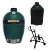 Big Green Egg Medium Barbecue ø 38 Cm Keramiek Groen Met IntEGGrated Nest, Handler En Hoes -Keuken Grill Winkel bge hoofd 2 large integgrated nest handler cover 1 1