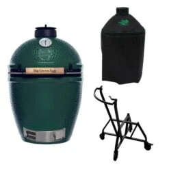 Big Green Egg Medium Barbecue ø 38 Cm Keramiek Groen Met IntEGGrated Nest, Handler En Hoes
