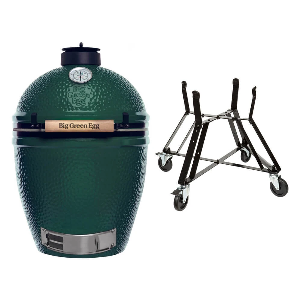 Big Green Egg Large barbecue ø 47 cm keramiek groen met onderstel Big Green Egg Large Barbecue ø 47 Cm Keramiek Groen Met Onderstel -Keuken Grill Winkel bge hoofd 2 large nest