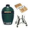 Big Green Egg Large Barbecue ø 47 Cm Keramiek Groen Met Onderstel En Acaciahouten Zijtafels -Keuken Grill Winkel bge hoofd 2 large nest acacia mates