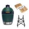 Big Green Egg Medium Barbecue ø 38 Cm Keramiek Groen Met Onderstel En Acaciahouten Zijtafels -Keuken Grill Winkel bge hoofd 2 medium nest acacia mates