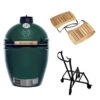 Big Green Egg Large Barbecue ø 47 Cm Keramiek Groen Met IntEGGrated Nest, Handler En Acaciahouten Zijtafels -Keuken Grill Winkel bge hoofd 4 large integgrated nest handler acacia mates