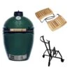 Big Green Egg Medium Barbecue ø 38 Cm Keramiek Groen Met IntEGGrated Nest, Handler En Acaciahouten Zijtafels -Keuken Grill Winkel bge hoofd 4 large integgrated nest handler acacia mates 1
