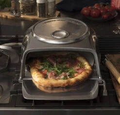 Oldenhof Fernus Stovetop Pizzaoven Rvs -Keuken Grill Winkel fernus silver sfeer