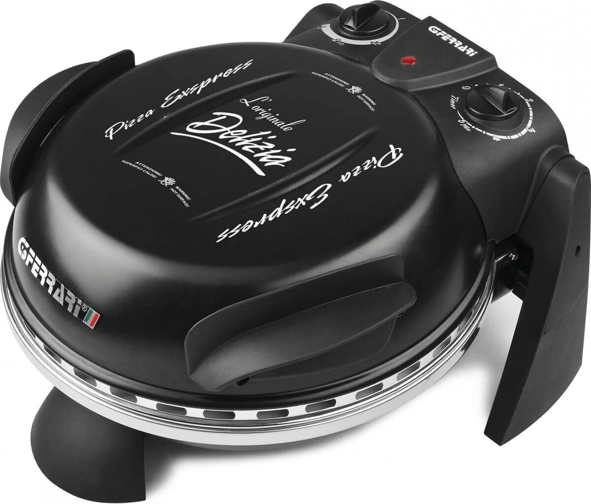 G3 Ferrari Delizia pizzaoven ø 31 cm zwart G3 Ferrari Delizia Pizzaoven ø 31 Cm Zwart -Keuken Grill Winkel g3 ferrari zwart gesloten 1