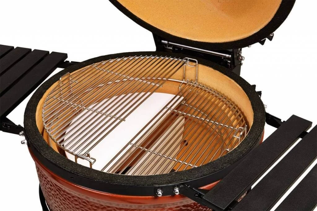 Kamado Joe halve maan Heat Deflector voor Classic Joe 2 stuks Kamado Joe Halve Maan Heat Deflector Voor Classic Joe 2 Stuks -Keuken Grill Winkel kamado joe barbecue halfronde heat deflector stene 2