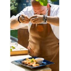 OFYR Leren Schort Congacbruin -Keuken Grill Winkel leren schort 3