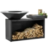 OFYR Island Black 100-100 Vuurkorf - Barbecue Met Meubel En Plank Van Donkergrijs Keramiek 2 OFYR Island Black 100-100 Vuurkorf - Barbecue Met Meubel En Plank Van Donkergrijs Keramiek -Keuken Grill Winkel oib 100 100 cd 1