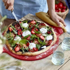 Emile Henry Pizzasteen ø 37 Cm Keramiek Grand Cru -Keuken Grill Winkel pizza rood2 1