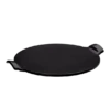 Emile Henry Pizzasteen ø 37 Cm Keramiek Fusain 2 Emile Henry Pizzasteen ø 37 Cm Keramiek Fusain -Keuken Grill Winkel pizza zwart